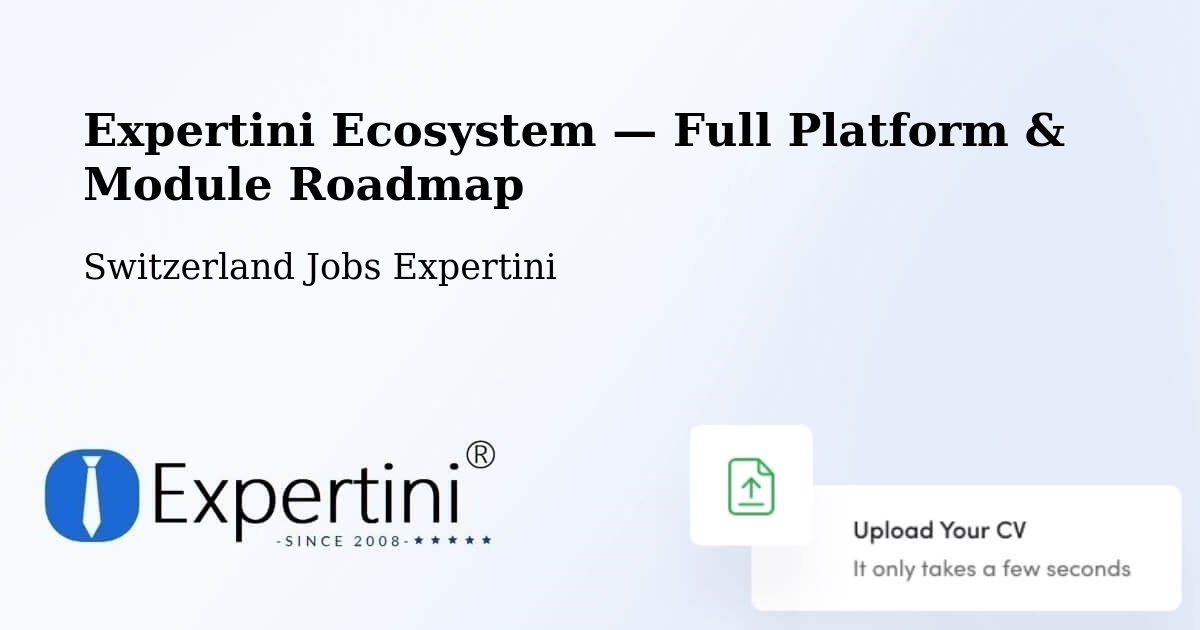 Expertini Ecosystem — Full Platform & Module Roadmap – Muhen